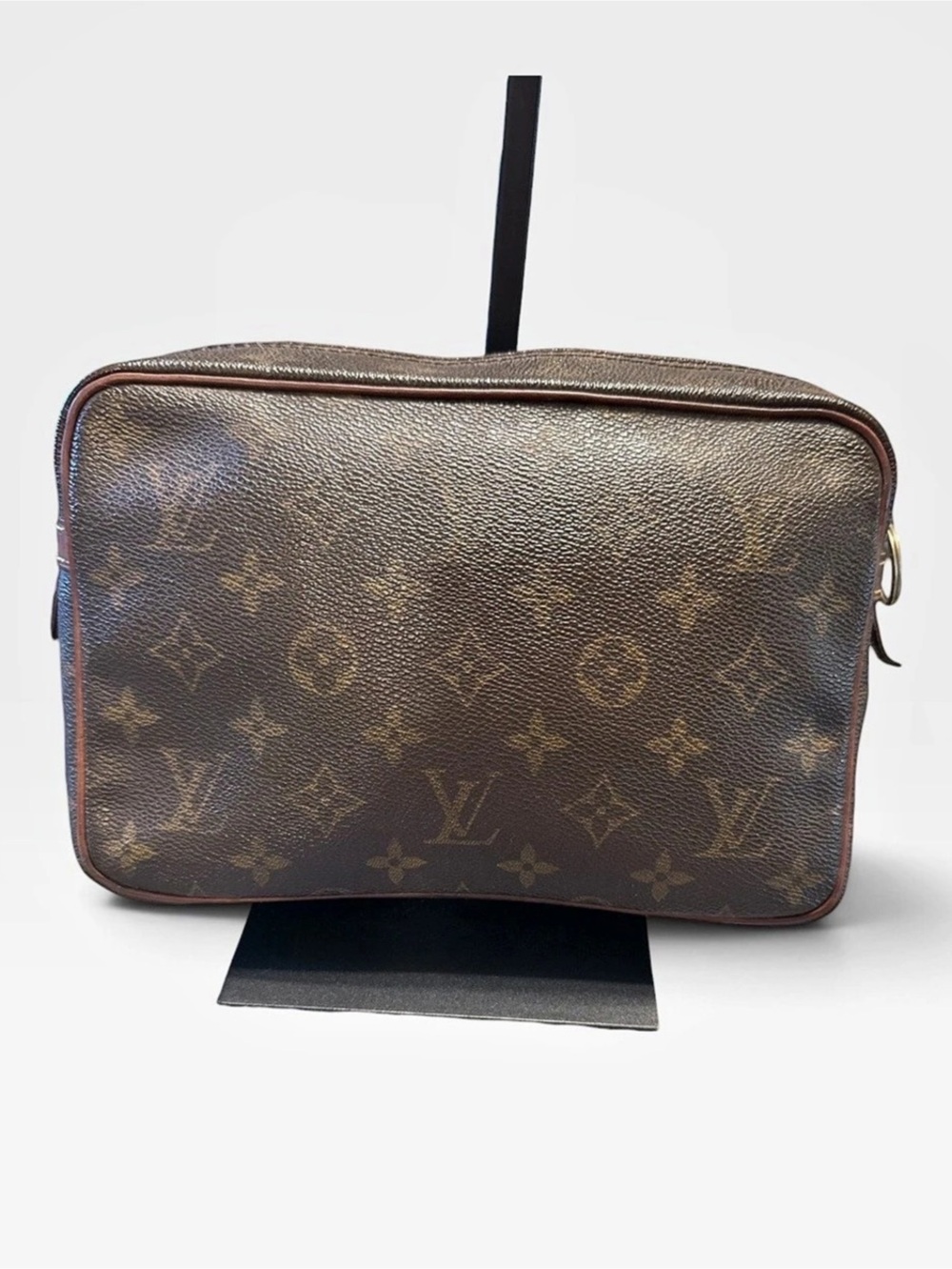 Louis Vuitton Authentic Trousse Toiletry Makeup Pouch 26 Monogram Brown